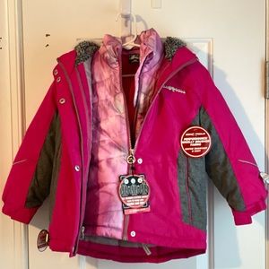 NEW W/TAGS Girls’ Size 4/5 ZeroXposure All Seasons System Jacket